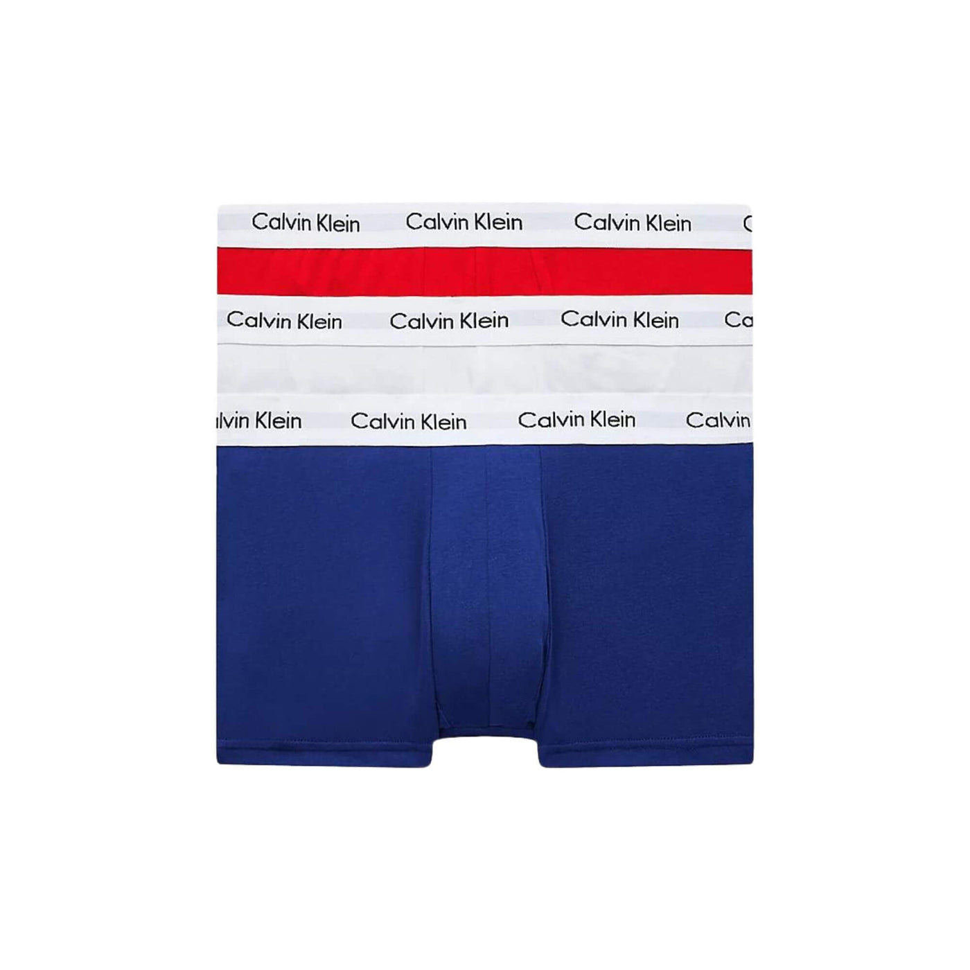 0000u2664gi03 Calzoncillo Boxer Calvin Klein 3P Low Rise Trunk · Azul marino Blanco · imagen 1