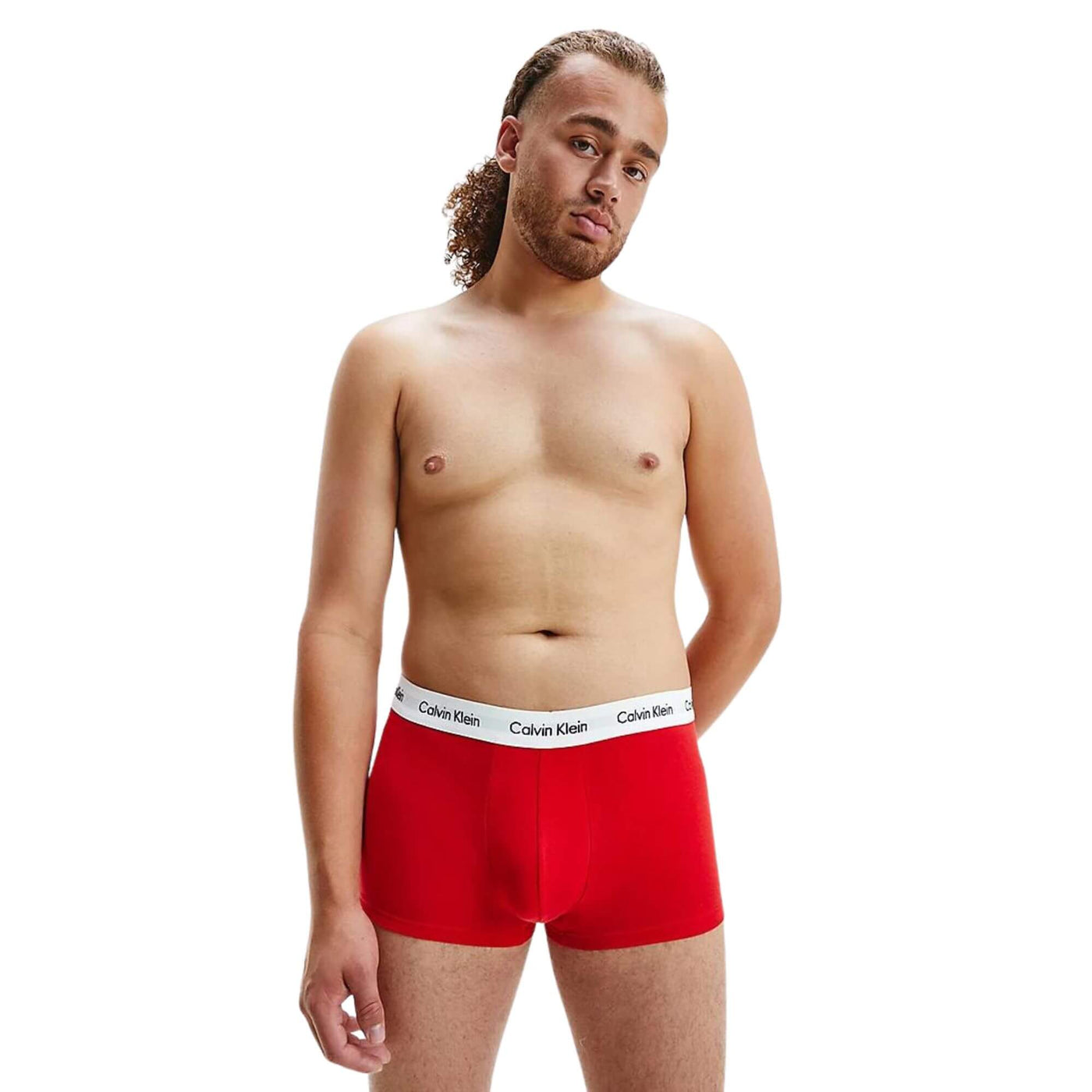 0000u2664gi03 Calzoncillo Boxer Calvin Klein 3P Low Rise Trunk · Azul marino Blanco · imagen 7