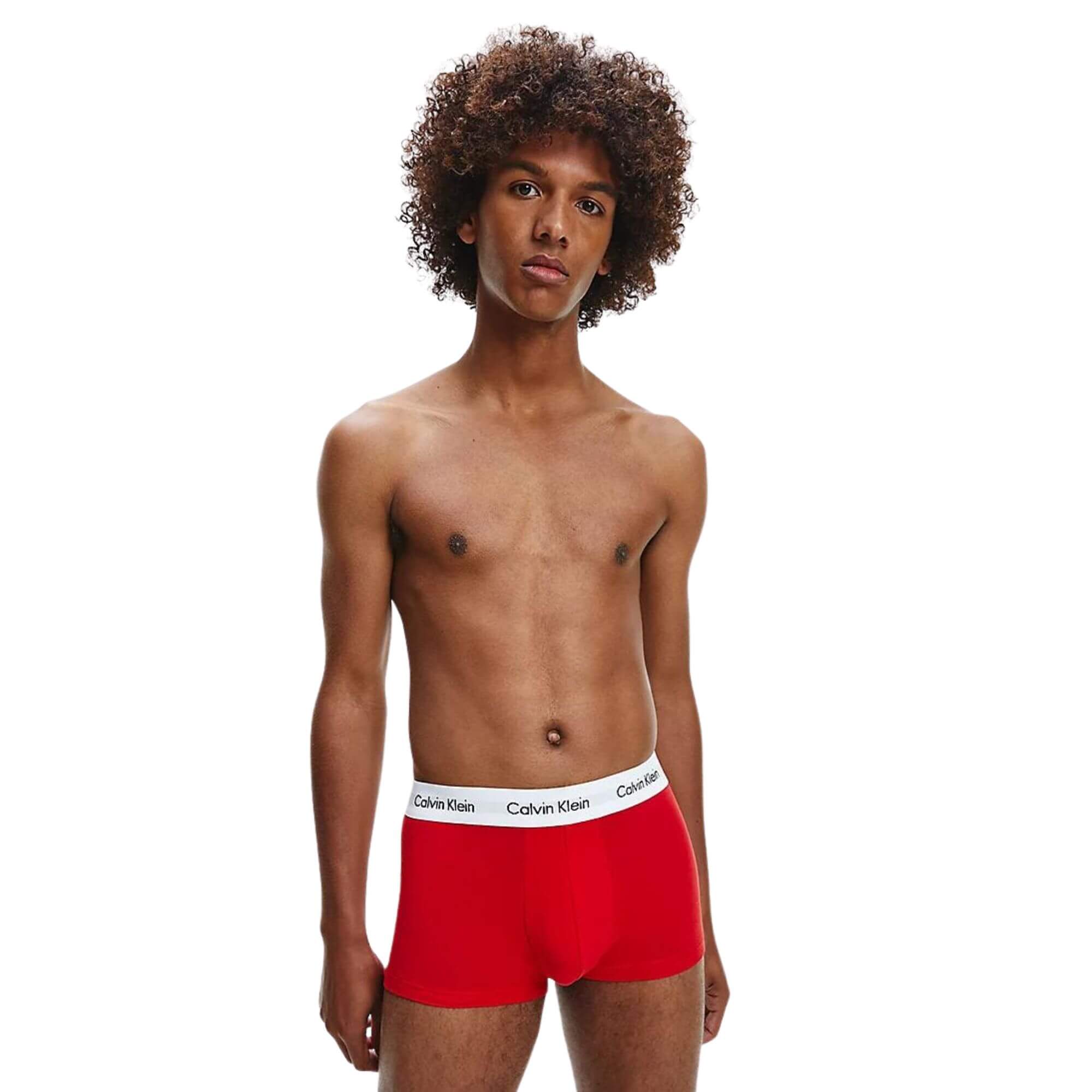 0000u2664gi03 Calzoncillo Boxer Calvin Klein 3P Low Rise Trunk · Azul marino Blanco · imagen 2
