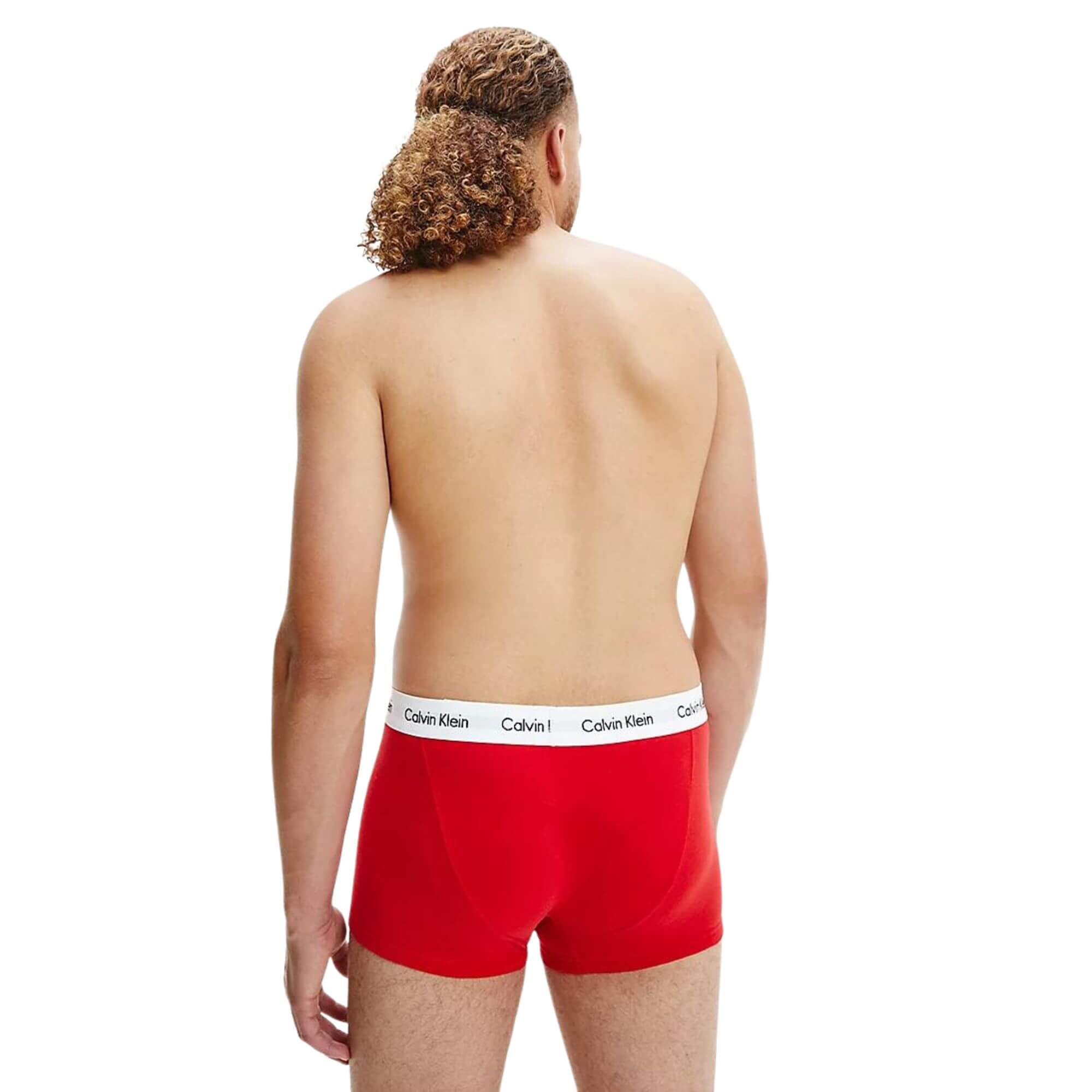 0000u2664gi03 Calzoncillo Boxer Calvin Klein 3P Low Rise Trunk · Azul marino Blanco · imagen 8