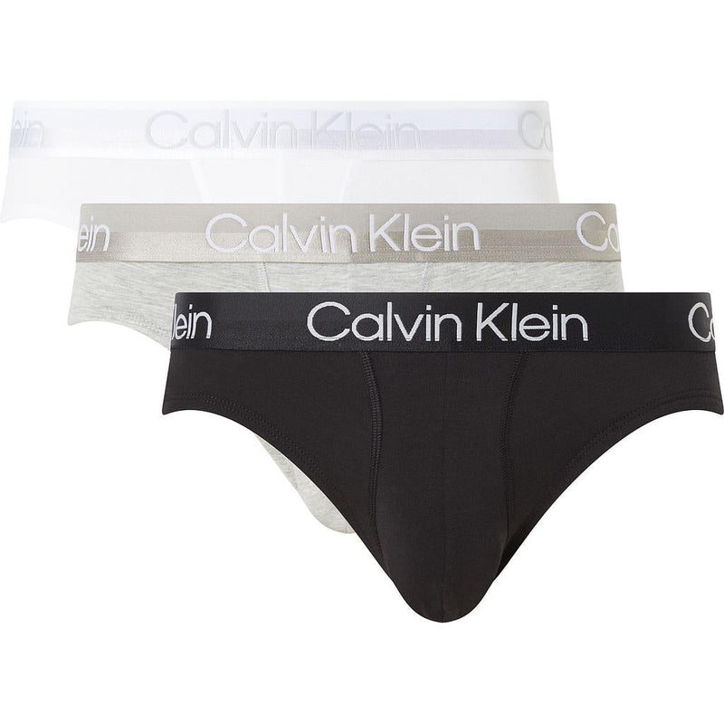 Calzoncillos Calvin Klein Hombre Hip Brief 3Pk · Negro Gris
