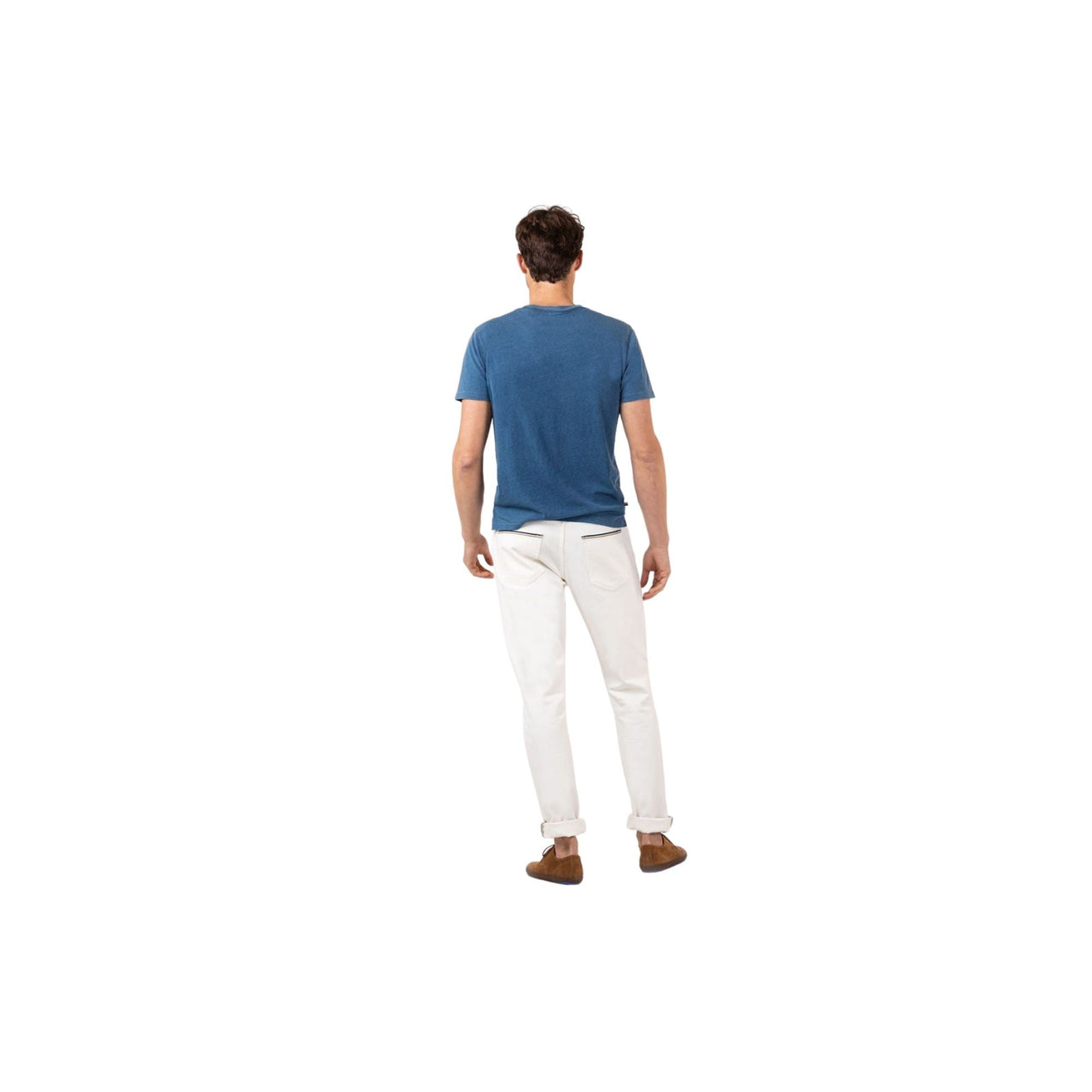 1020S220054 Pantalon el ganso denim blanco - Medina Menswear®