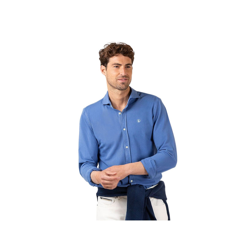 Camisas El Ganso Hombre Pique Garment Dye Coral