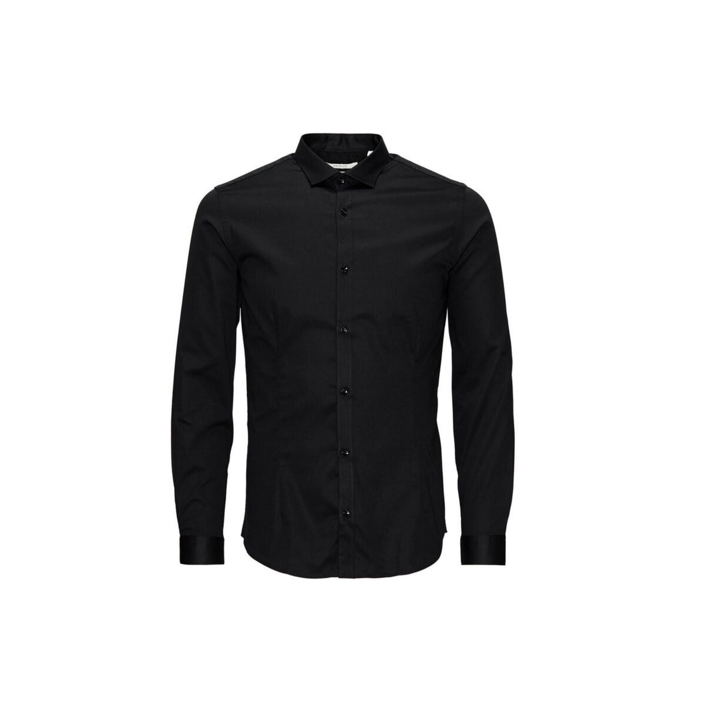 Camisas Jack And Jones Hombre Jjprparma Shirt L/S Noos · Negro Gris · imagen 1