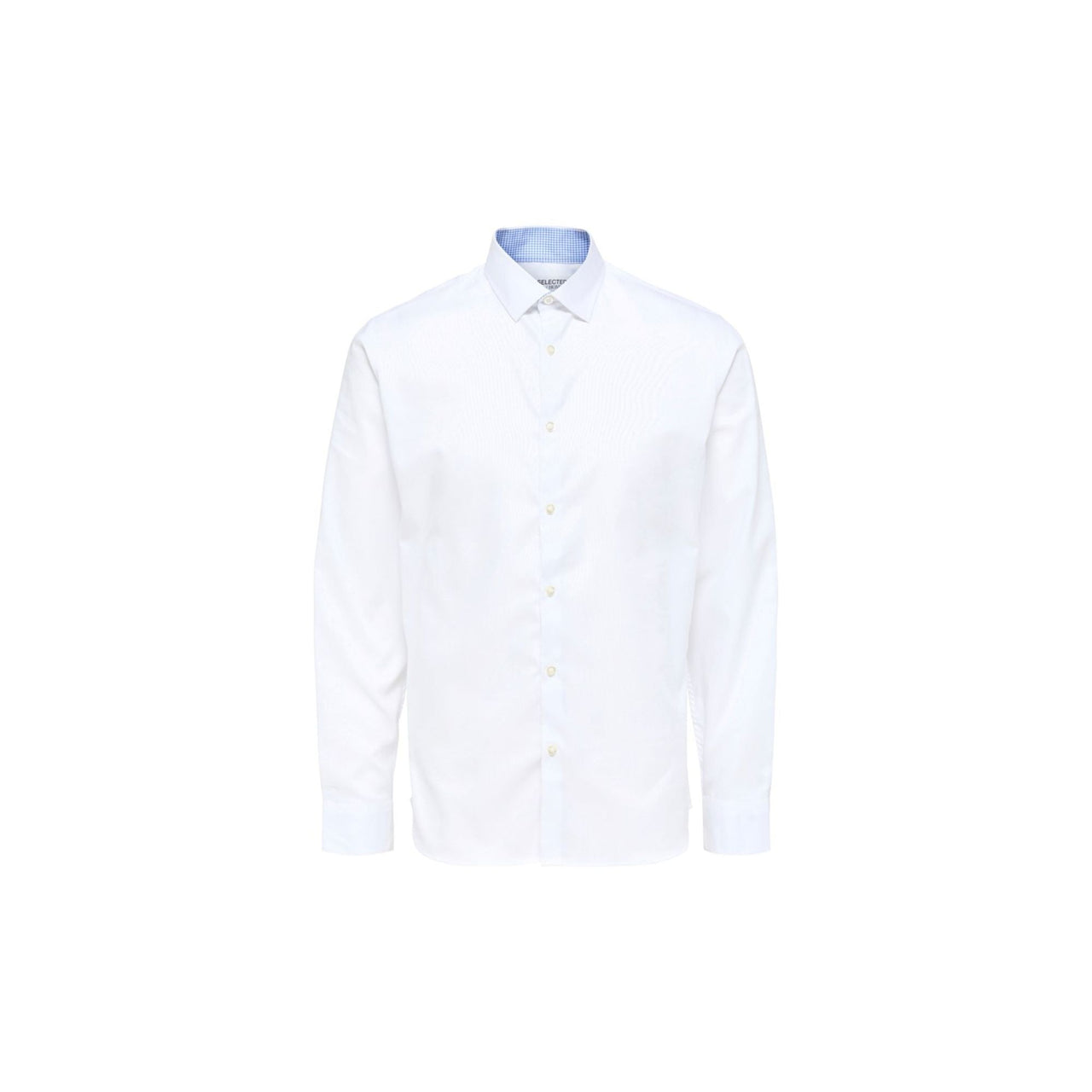 16058640BRIGHT WHITE Camisa selected slhslimnew-mark shirt ls b noos - Medina Menswear®