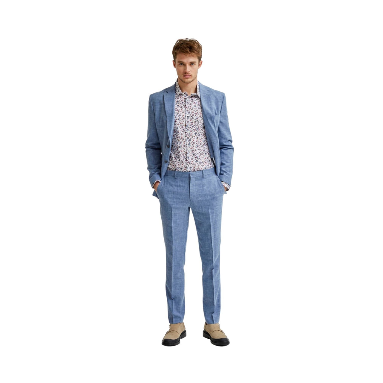 16078225Light Blue Pantalon selected slhslim-oasis light blue trs b noos - Medina Menswear®