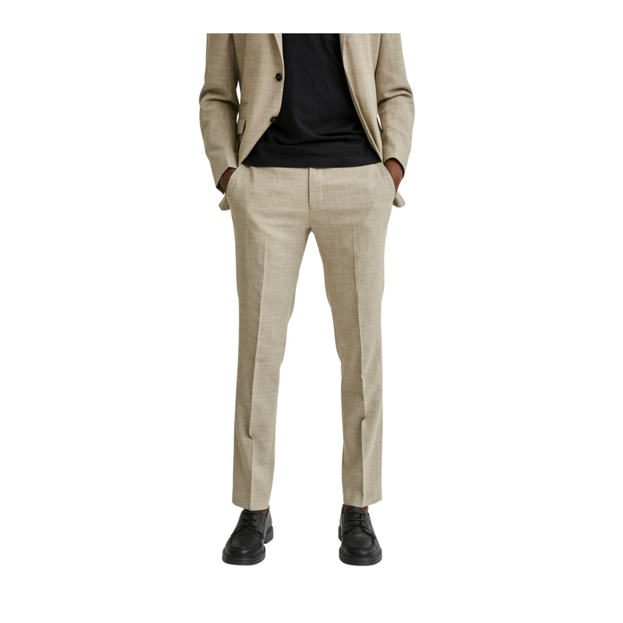 16079927SAND Pantalon selected slhslim-oasis light sand trs b noos - Medina Menswear®