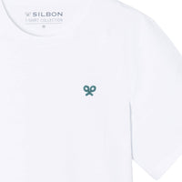 Thumbnail for Camisetas Silbon Hombre Logo Etnico Blanca