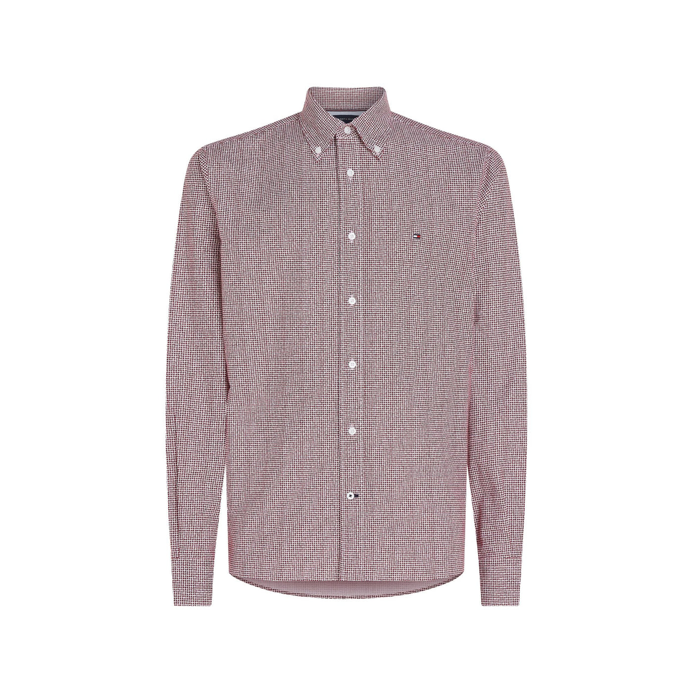 Camisas Tommy Hilfiger Hombre Oxford Basketweave Prt Rf Shirt · imagen 1
