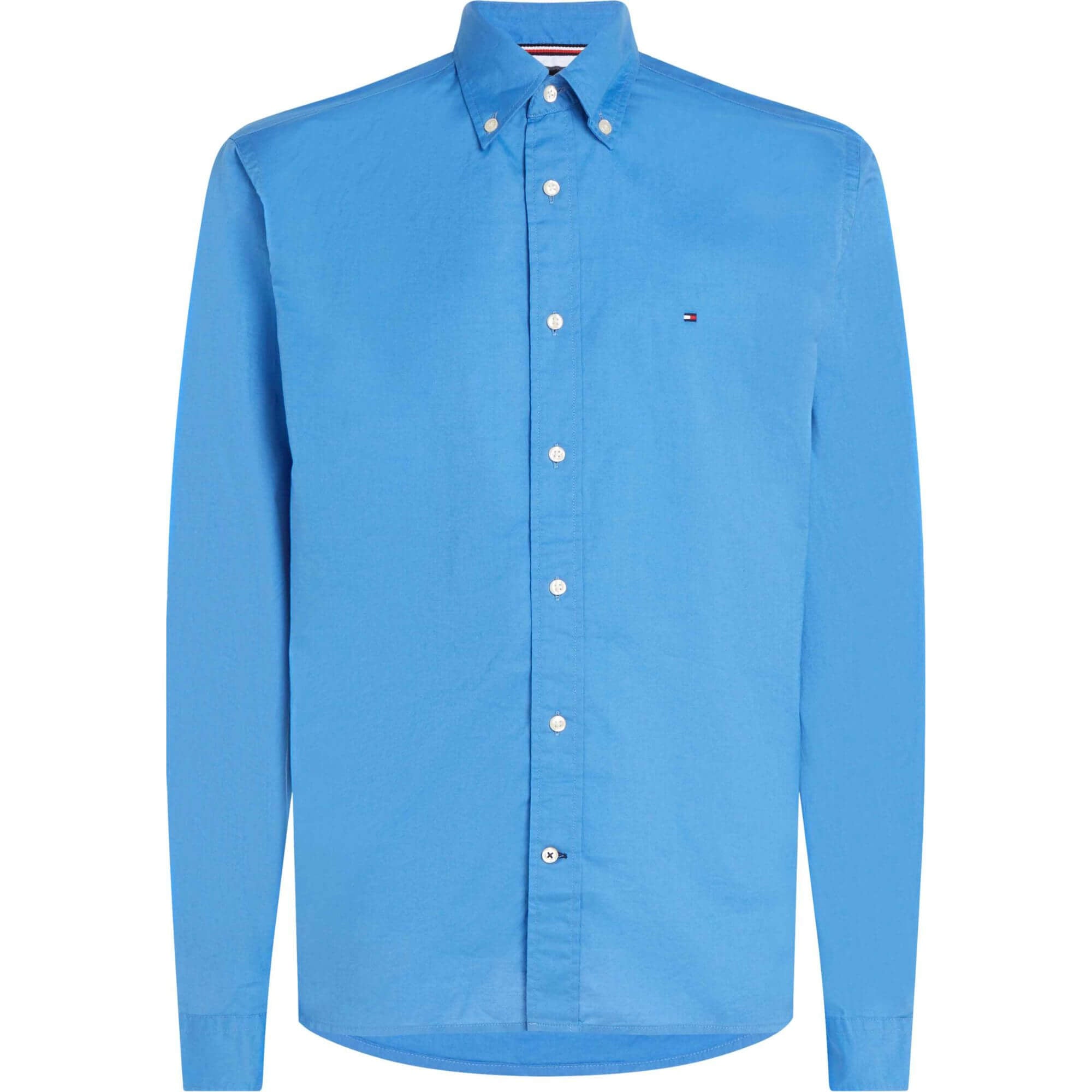 Camisas Tommy Hilfiger Hombre Flex Poplin Rf Shirt S/S · Azul marino Azul · imagen 1