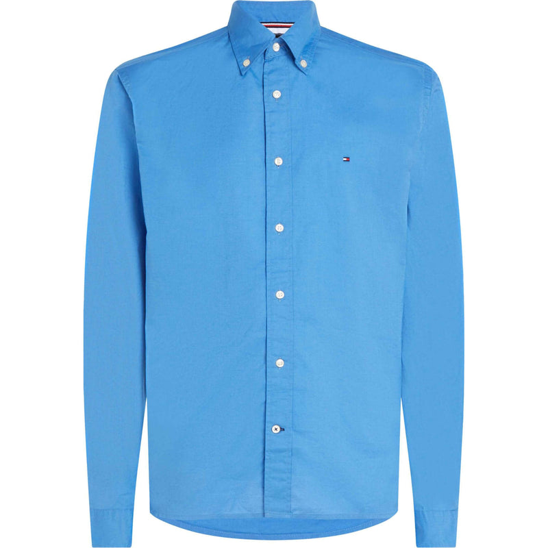Camisas Tommy Hilfiger Hombre Flex Poplin Rf Shirt S/S · Azul marino Azul