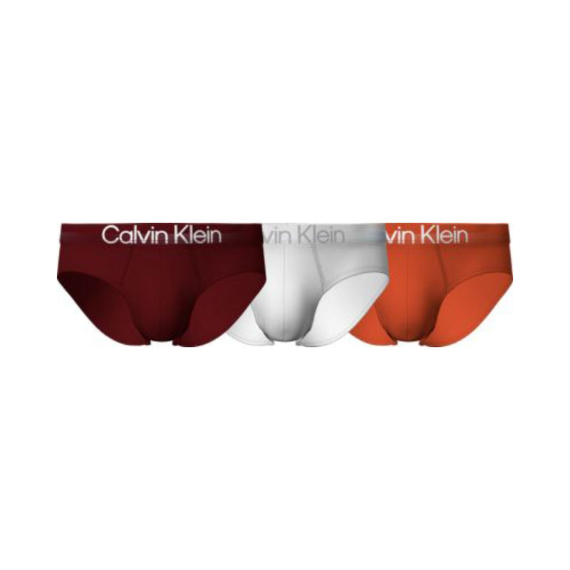 Calzoncillos Calvin Klein Hombre Hip Brief 3Pk · Negro Rojo ref. calzonci