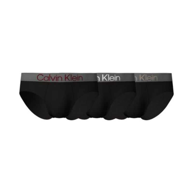Calzoncillos Calvin Klein Hombre Hip Brief 3Pk · Negro Gris v2