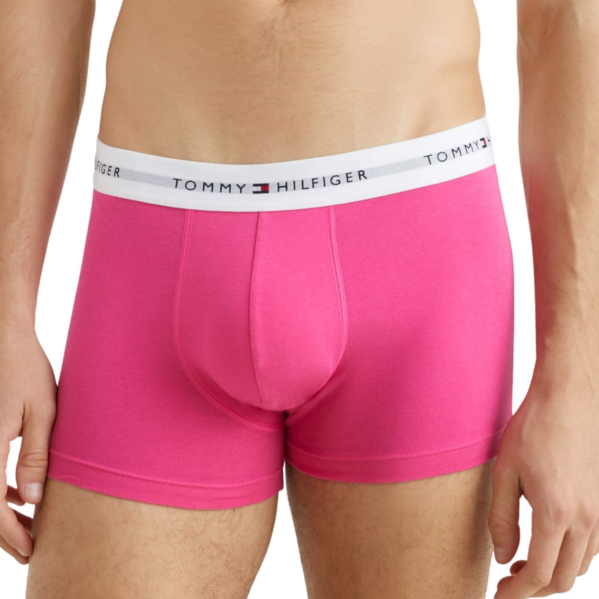 Calzoncillos Tommy Hilfiger Hombre 3P Trunk · Blanco Rojo · imagen 2