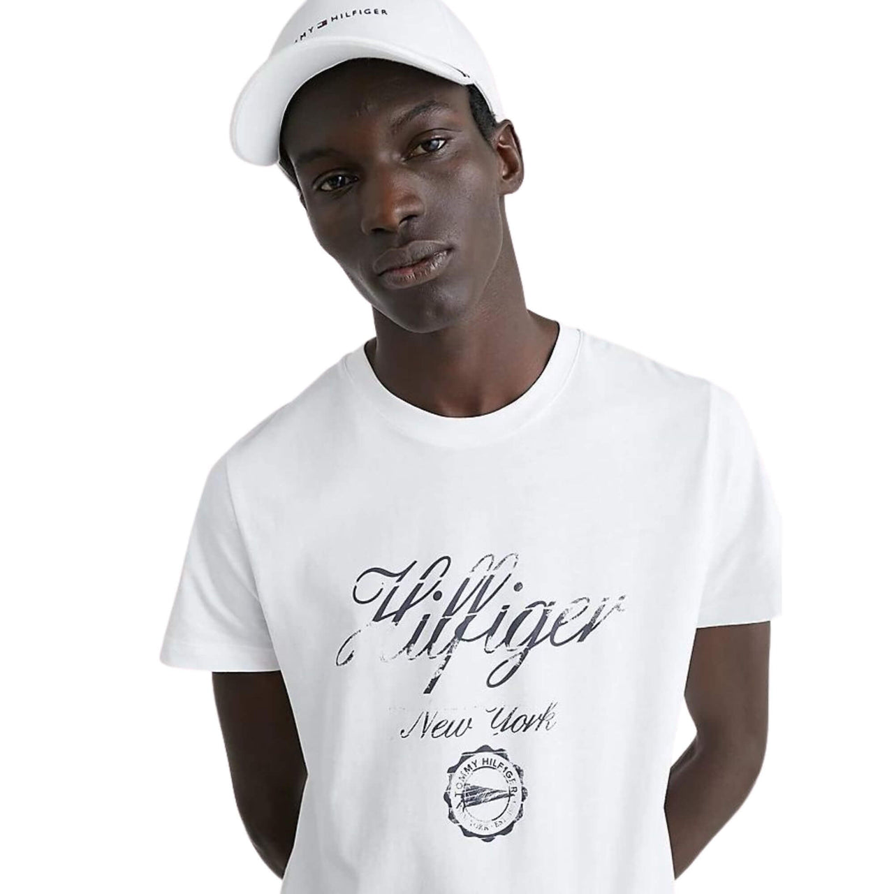 Camisetas Tommy Hilfiger Hombre Faded Script Print Tee - Medina Menswear®