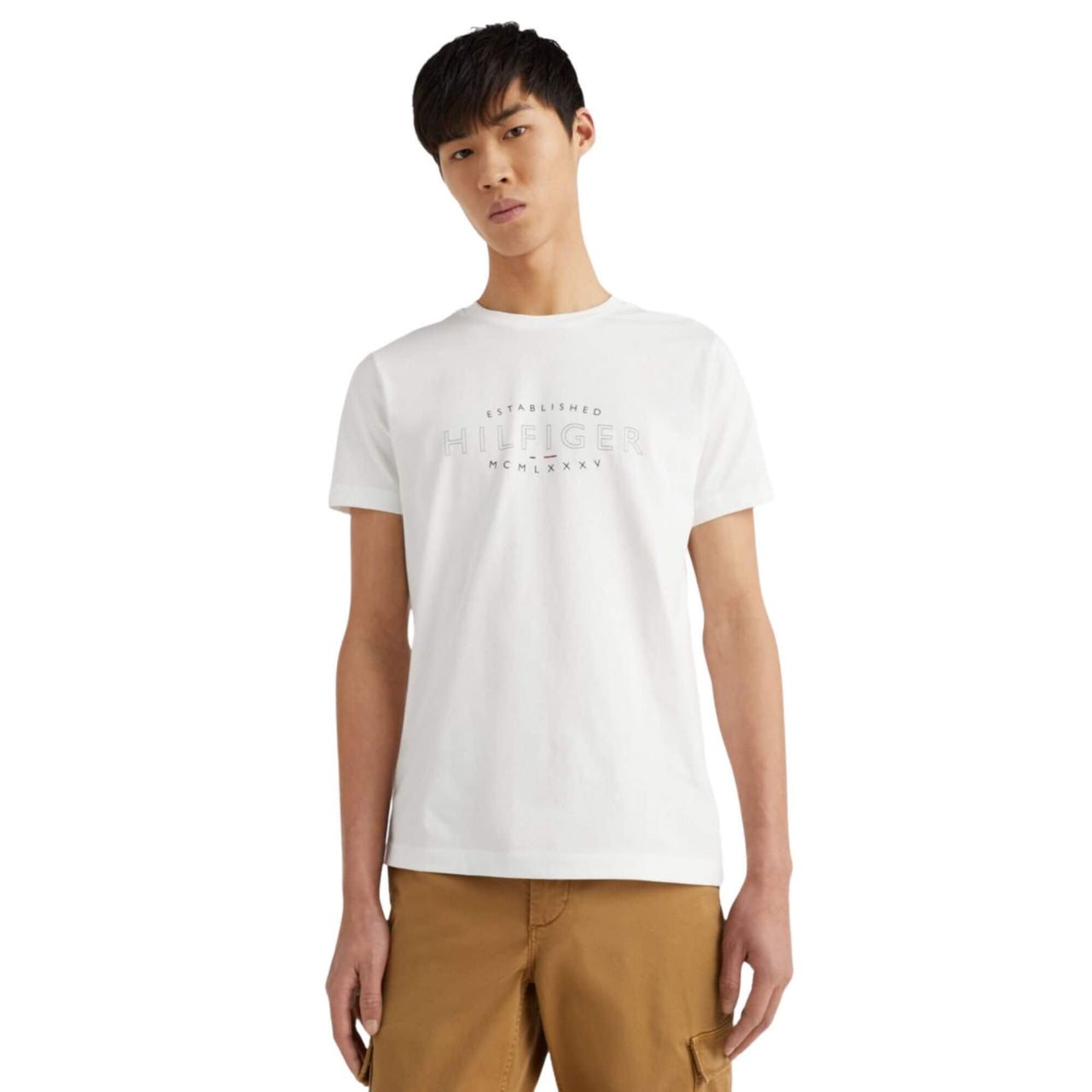 Camisetas Tommy Hilfiger Hombre Hilfiger Curve Logo Tee - Medina Menswear®