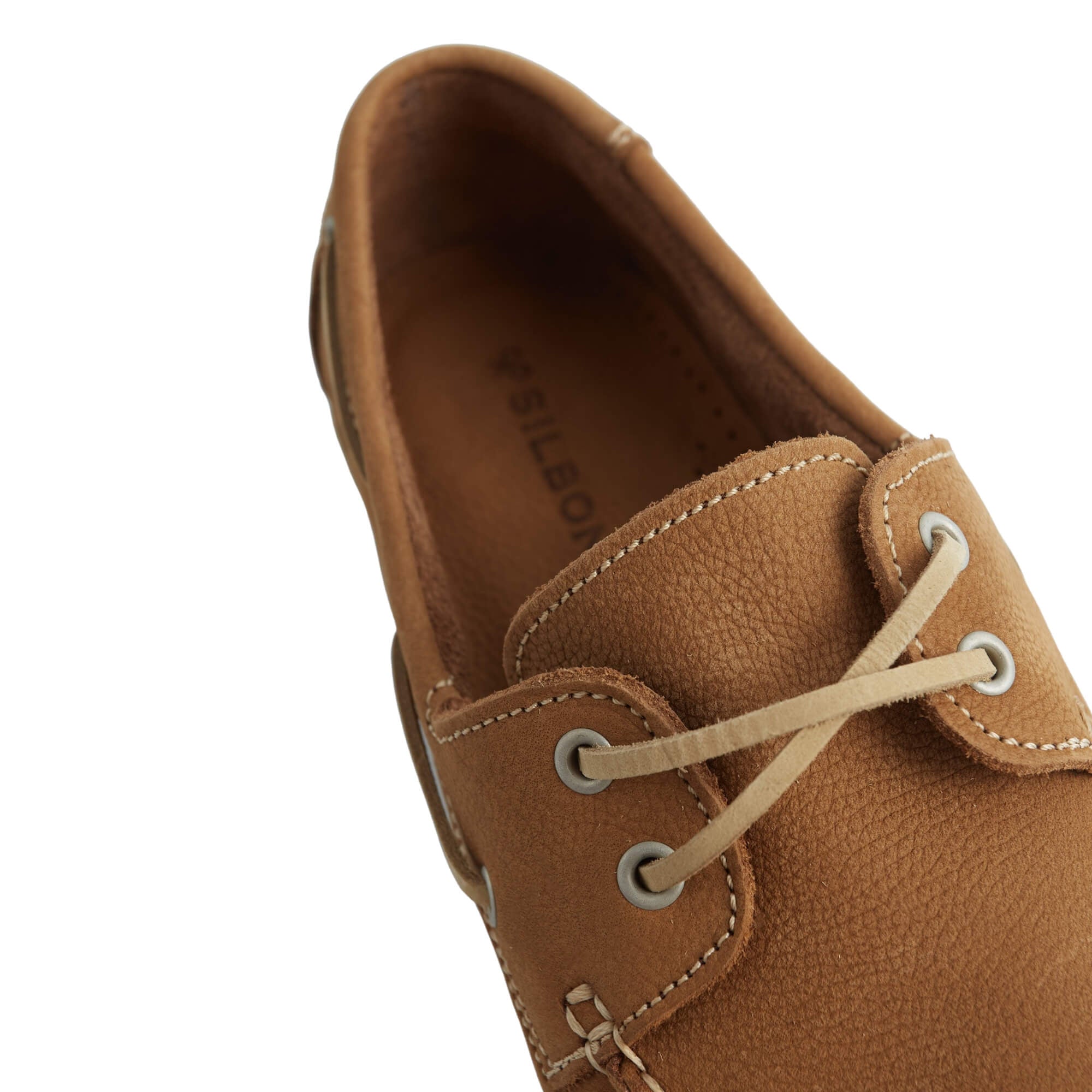 Nauticos Silbon Hombre Zapato Nautico Beige · imagen 3