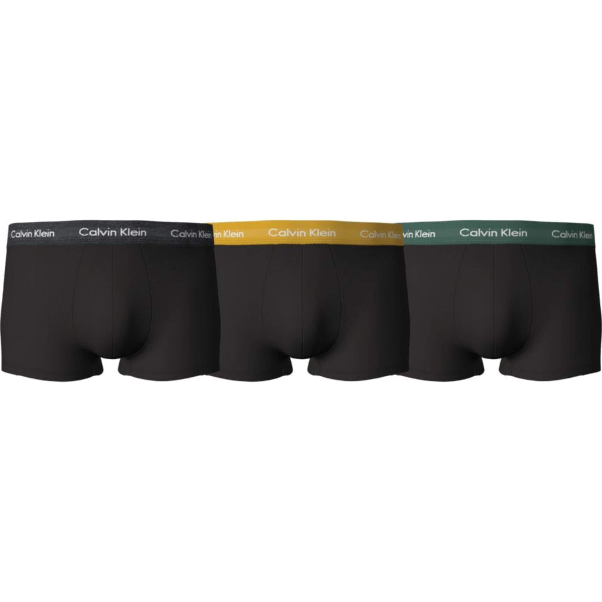 Calzoncillos Calvin Klein Hombre Low Rise Trunk 3Pk · Negro Gris · imagen 1