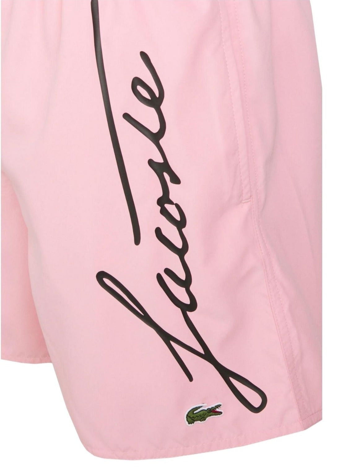 Bañador Lacoste Hombre Mh2699 - Swimsuit · Rosa Blanco · imagen 2