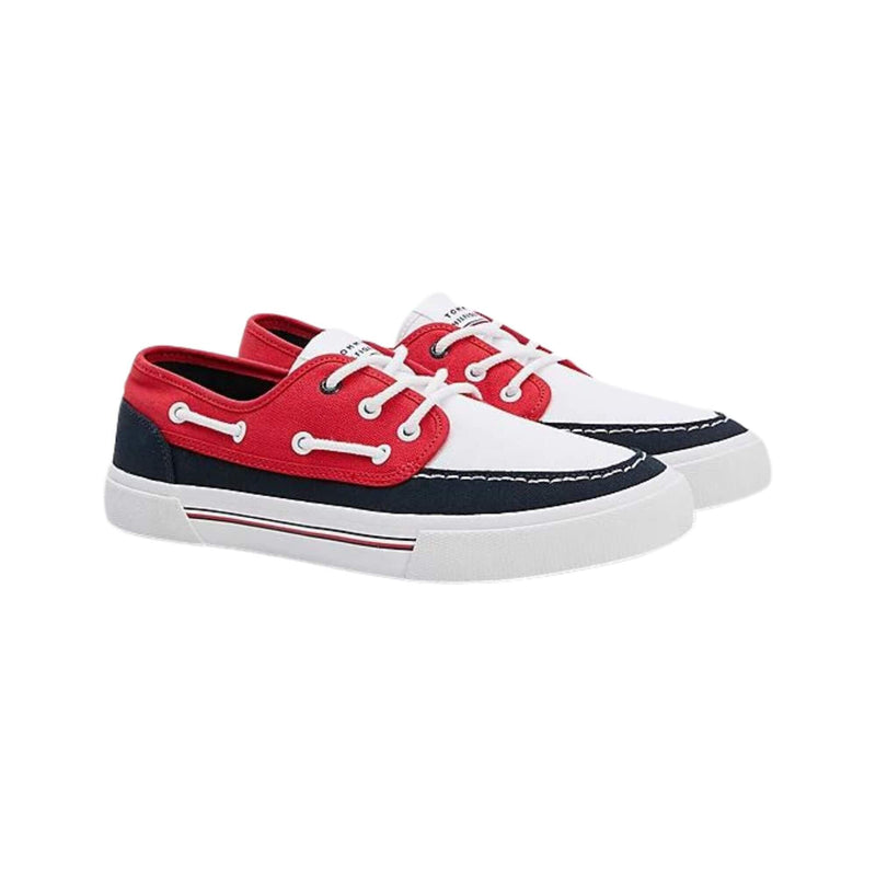 Nauticos Tommy Hilfiger Hombre Core Boat Shoe Canvas