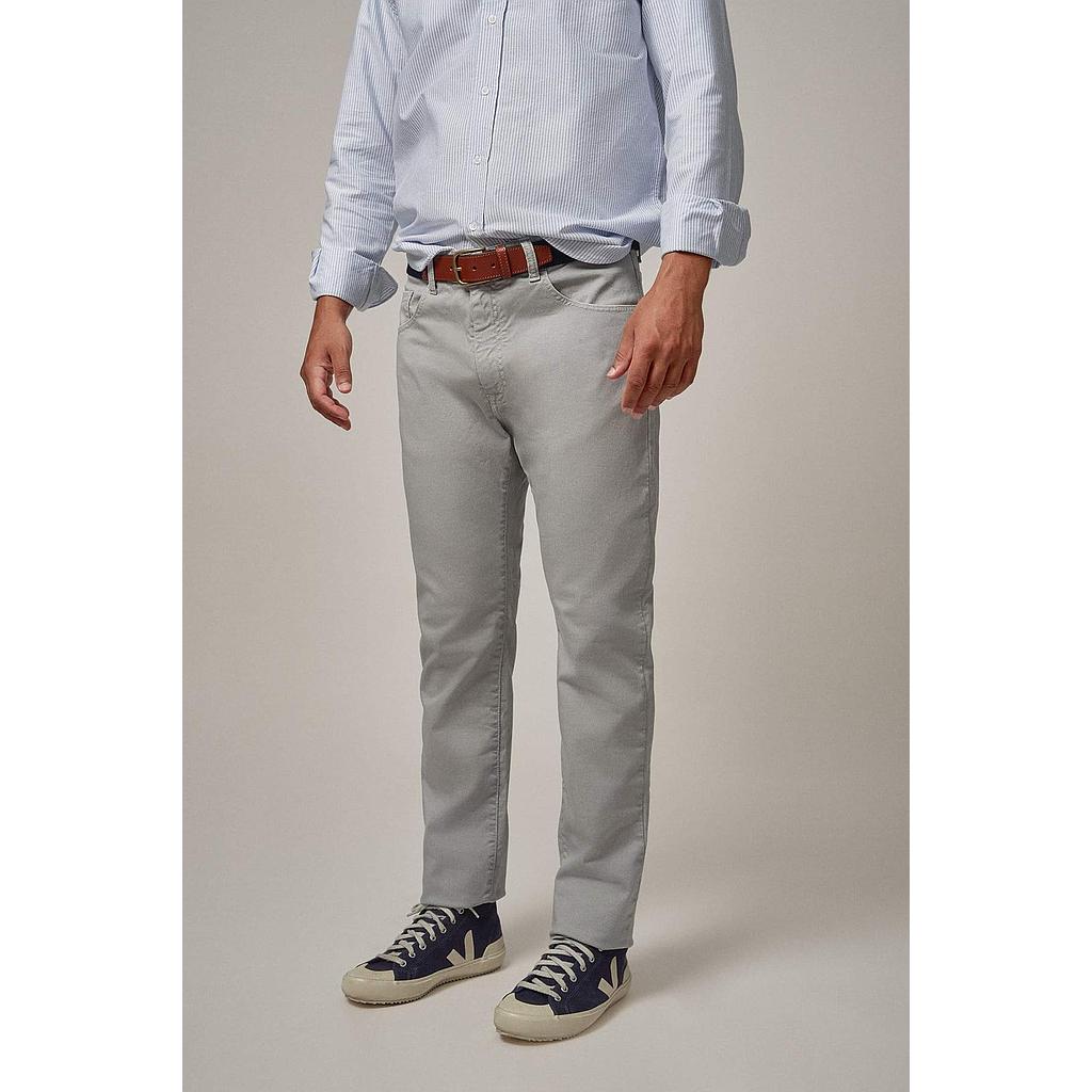 Pantalon the brubaker the 5 pocket grainy gris salamanca - Medina Menswear®
