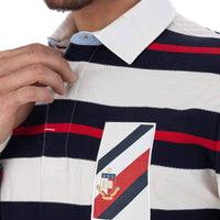 Thumbnail for TEXTURE MULTI COLOR STRIPE RUGBY - Medina Menswear®