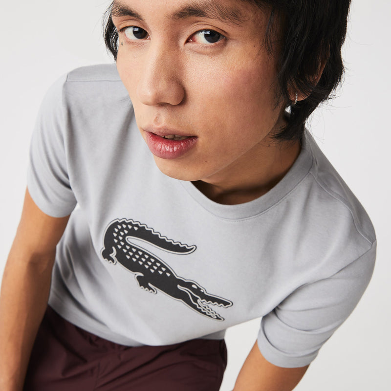 Camisetas Lacoste Hombre Th2042 - Tee-Shirt · Gris Negro