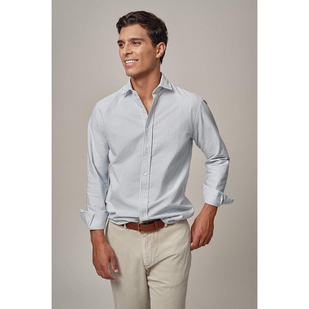 THE UTRA SOFT OXFORD RAYA Camisa the brubaker the ultra soft oxford raya azul clara - Medina Menswear®
