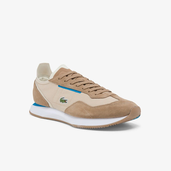 Lacoste - Zapatillas Hombre Blancas - Match Break Malla y Ante